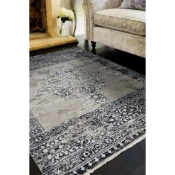Budget ❤️ Gracewood Hollow Renza Distressed Boho Traditional Rug ????