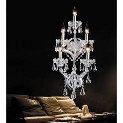 Top 10 ???? Gracewood Hollow Rifoe 5-light Wall Sconce With Chrome Finish ???? -Gracewood Hollow shop Gracewood Hollow Rifoe 5 light Wall Sconce with Chrome Finish 1