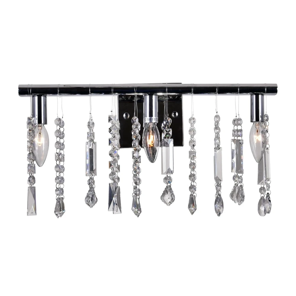 Best deal ???? Gracewood Hollow Sanou 3-light Wall Sconce With Chrome Finish ❤️ 4 Best deal ???? Gracewood Hollow Sanou 3-light Wall Sconce With Chrome Finish ❤️ - Image 2