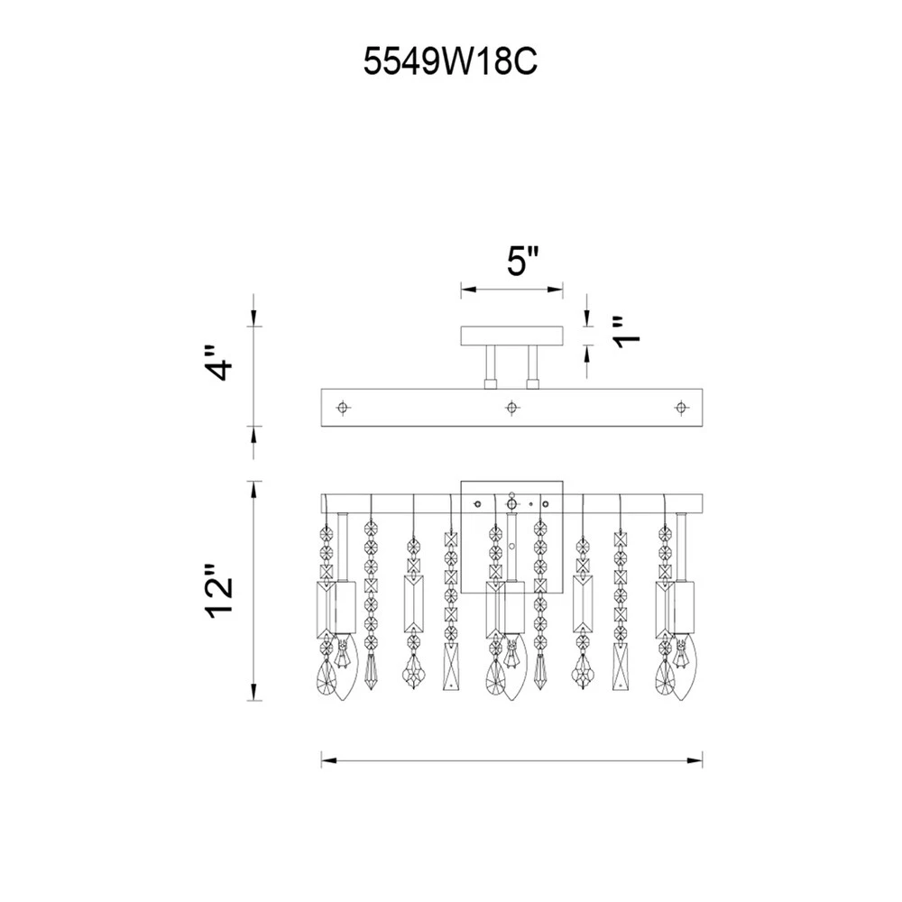 Best deal ???? Gracewood Hollow Sanou 3-light Wall Sconce With Chrome Finish ❤️ 8 Best deal ???? Gracewood Hollow Sanou 3-light Wall Sconce With Chrome Finish ❤️ - Image 6