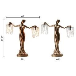 Buy ???? Gracewood Hollow Sansal Bronze/Resin 23.75-inch Grecian Goddess Beaded Table Lamp - 22"L X 7.625"W X 23.75"H ❤️ 21 Buy ???? Gracewood Hollow Sansal Bronze/Resin 23.75-inch Grecian Goddess Beaded Table Lamp - 22"L X 7.625"W X 23.75"H ❤️ -Gracewood Hollow shop Gracewood Hollow Sansal Bronze Resin 23.75 inch Grecian Goddess Beaded Table Lamp 9