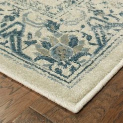 Brand new ???? Gracewood Hollow Strete Traditional Area Rug Cream/blue ???? 27 Brand new ???? Gracewood Hollow Strete Traditional Area Rug Cream/blue ???? -Gracewood Hollow shop Gracewood Hollow Strete Traditional Area Rug 1