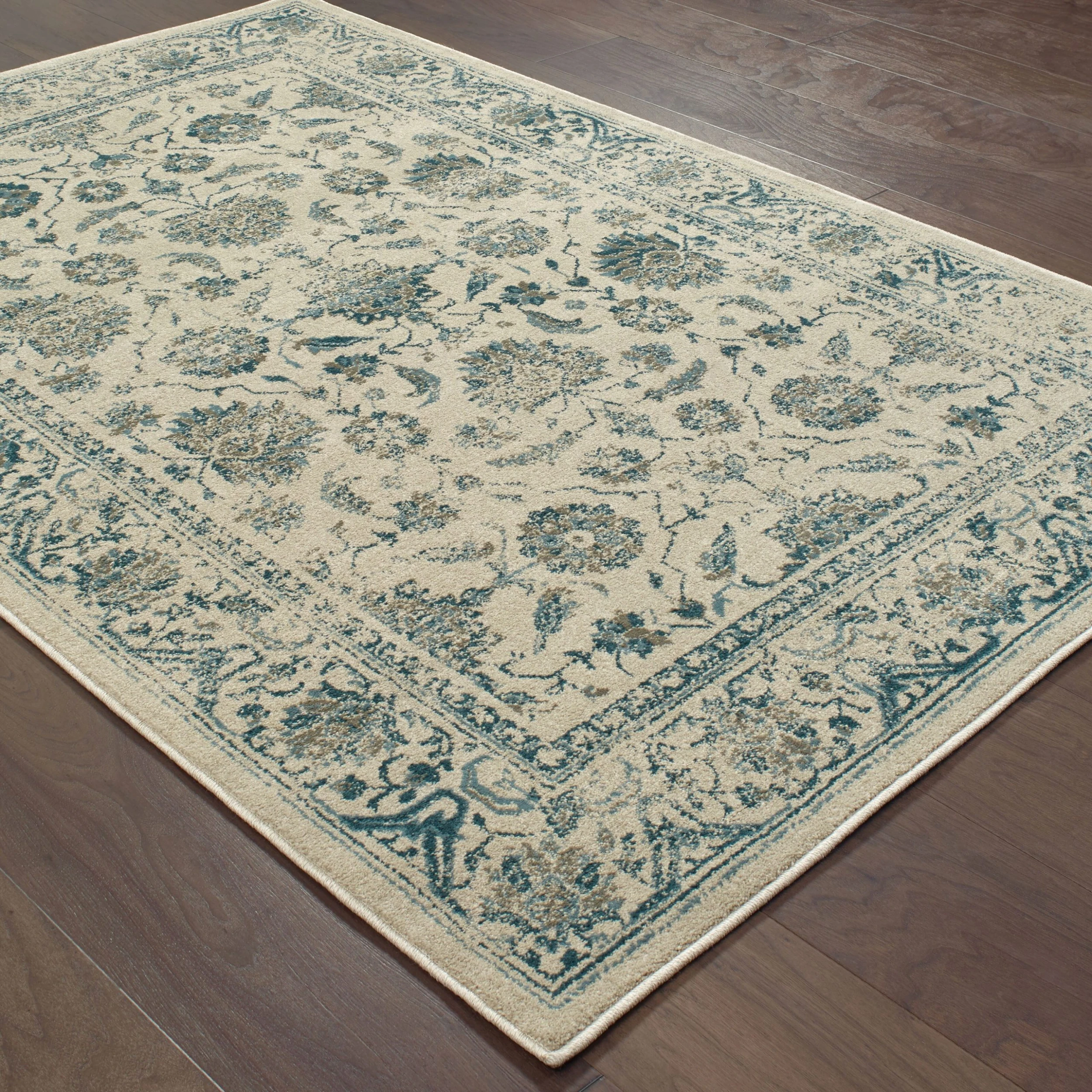 Brand new ???? Gracewood Hollow Strete Traditional Area Rug Cream/blue ???? 15 Brand new ???? Gracewood Hollow Strete Traditional Area Rug Cream/blue ???? - Image 13