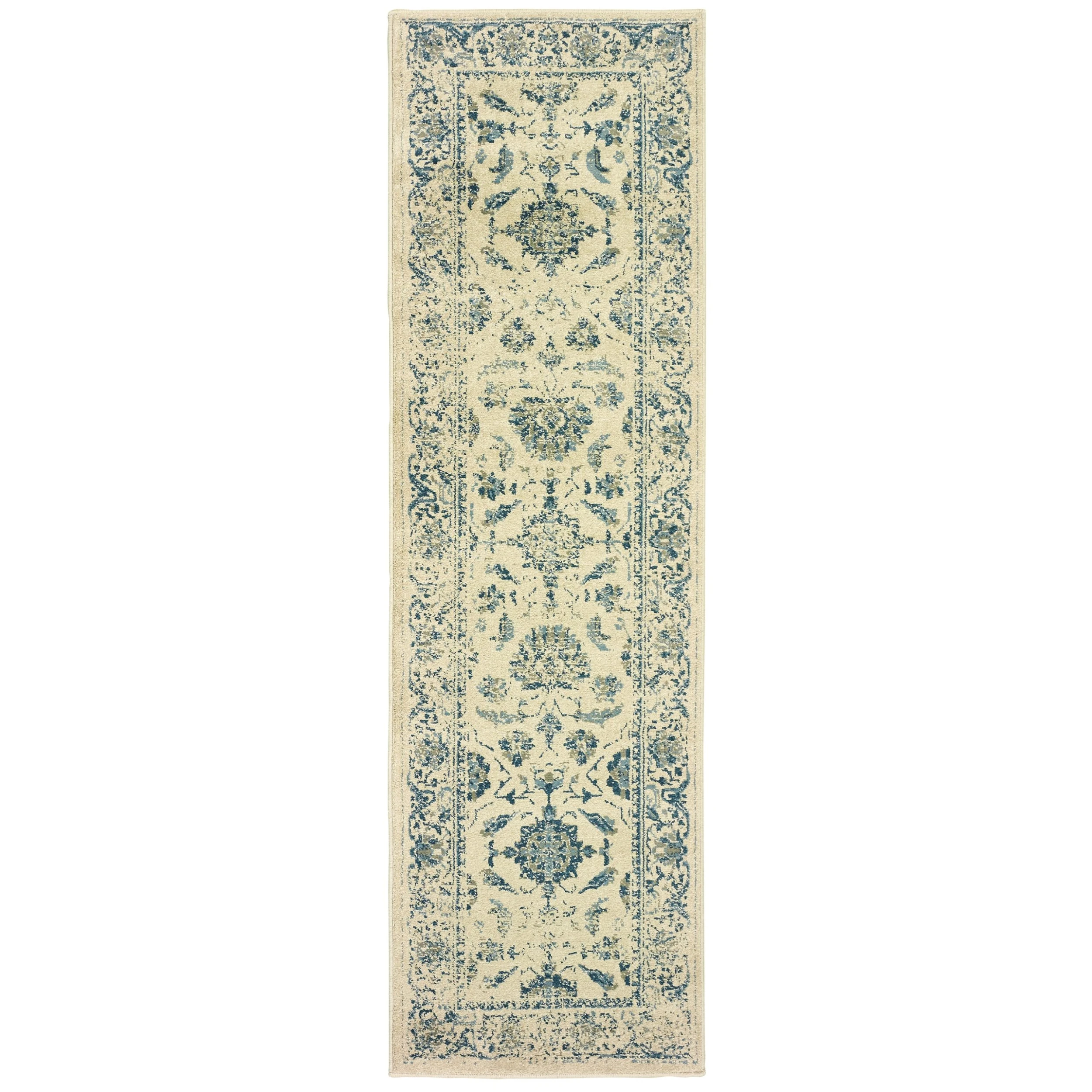 Brand new ???? Gracewood Hollow Strete Traditional Area Rug Cream/blue ???? 16 Brand new ???? Gracewood Hollow Strete Traditional Area Rug Cream/blue ???? - Image 14
