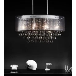 Budget ???? Gracewood Hollow Tatah 9-light Chrome Chandelier With Crystal Accents ????
