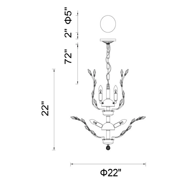 Cheapest ???? Gracewood Hollow Tsogo 6-light Chrome/ Crystal Chandelier ✔️ 4 Cheapest ???? Gracewood Hollow Tsogo 6-light Chrome/ Crystal Chandelier ✔️ - Image 2