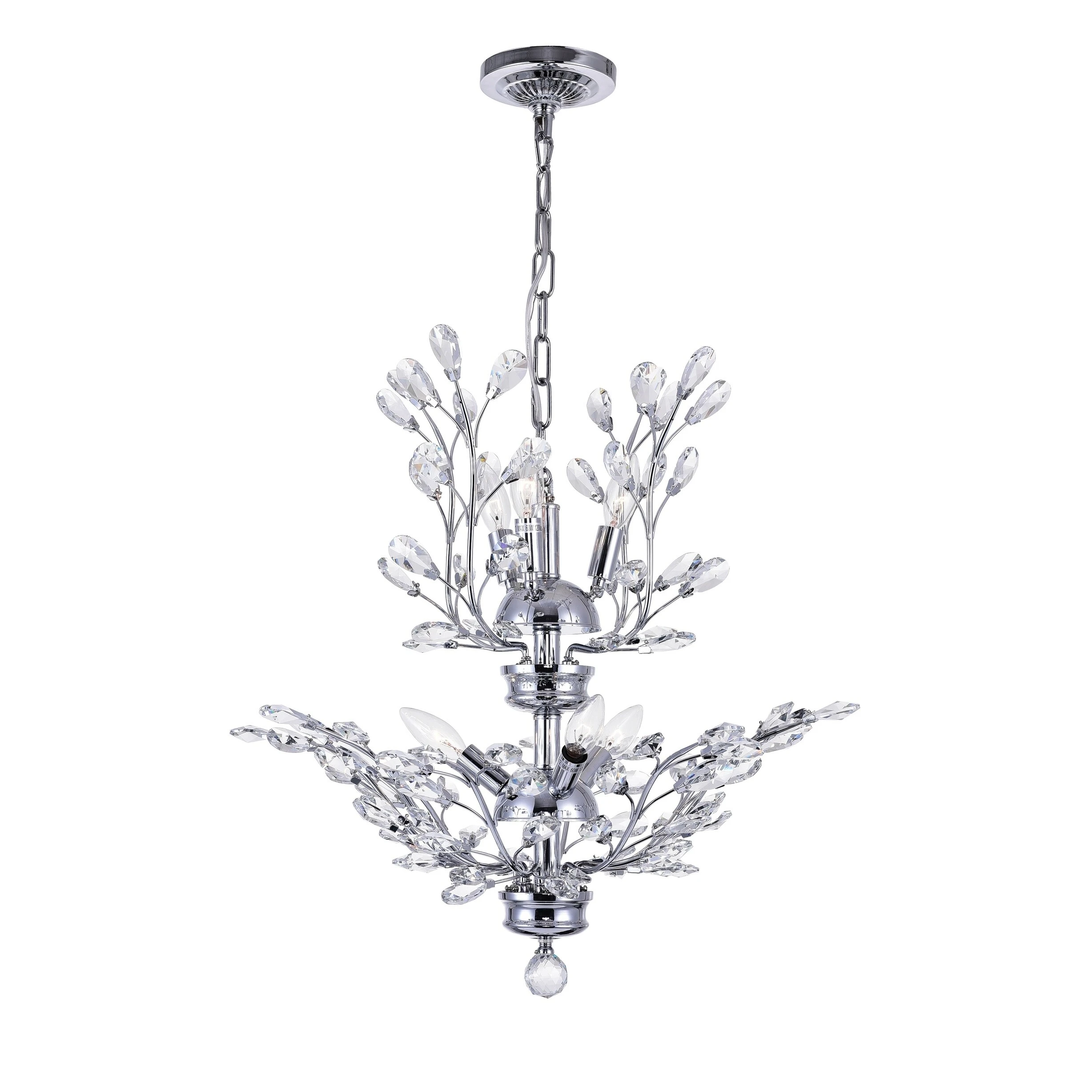 Cheapest ???? Gracewood Hollow Tsogo 6-light Chrome/ Crystal Chandelier ✔️ 3 Cheapest ???? Gracewood Hollow Tsogo 6-light Chrome/ Crystal Chandelier ✔️