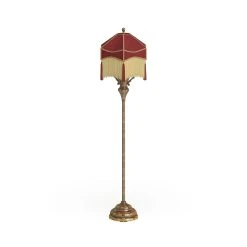 Flash Sale ???? Gracewood Hollow Virginia Edwardian Burgundy & Gold Grand Floor Lamp - 18"L X 18"W X 66"H ✨ -Gracewood Hollow shop Gracewood Hollow Virginia Edwardian Burgundy 26 Gold Grand Floor Lamp 2