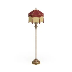 Flash Sale ???? Gracewood Hollow Virginia Edwardian Burgundy & Gold Grand Floor Lamp - 18"L X 18"W X 66"H ✨ -Gracewood Hollow shop Gracewood Hollow Virginia Edwardian Burgundy 26 Gold Grand Floor Lamp 3