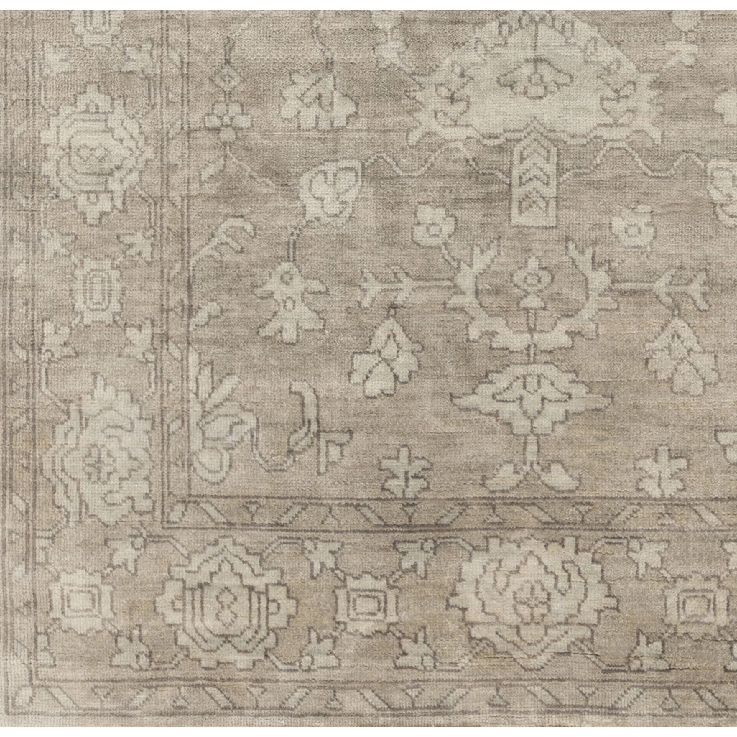 Brand new ???? Gracewood Hollow Whitehead Hand-Knotted Border New Zealand Wool Area Rug - 2' X 3' ???? 5 Brand new ???? Gracewood Hollow Whitehead Hand-Knotted Border New Zealand Wool Area Rug - 2' X 3' ???? - Image 3