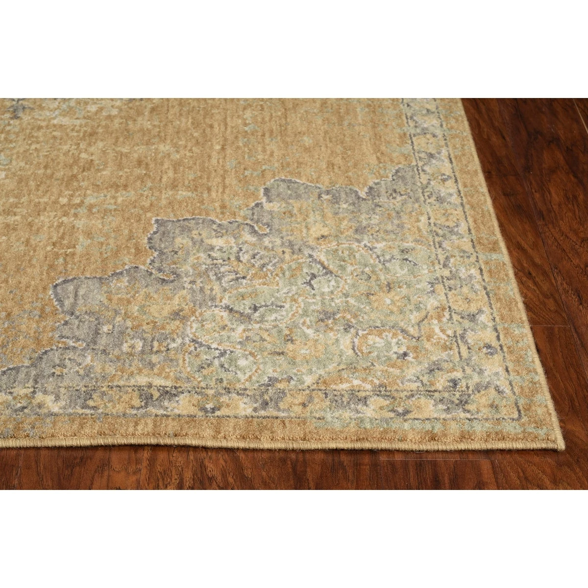 Deals ???? Gracewood Hollow Wool Vintage Medallian Oriental Area Rug Light Blue ???? 4 Deals ???? Gracewood Hollow Wool Vintage Medallian Oriental Area Rug Light Blue ???? - Image 2
