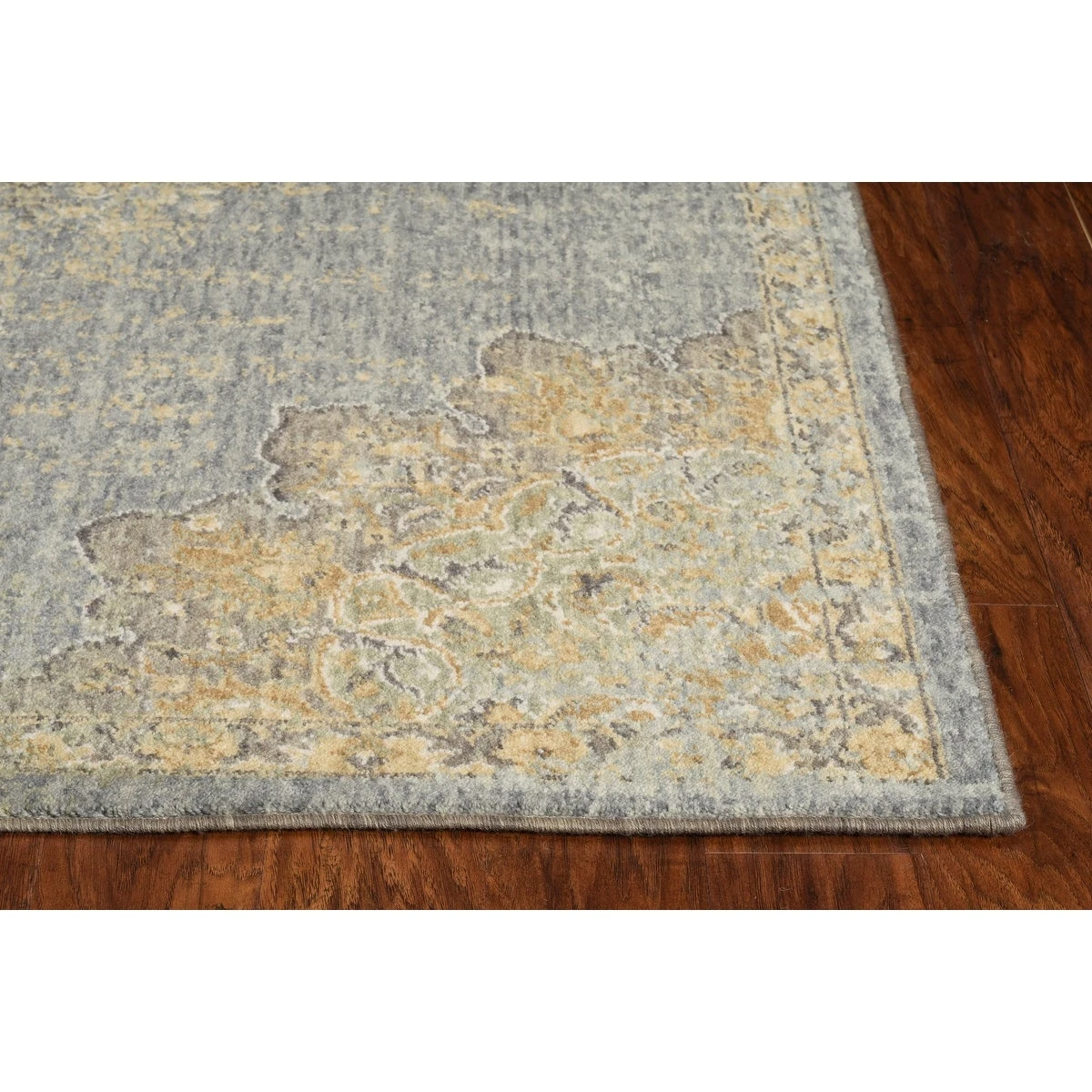 Deals ???? Gracewood Hollow Wool Vintage Medallian Oriental Area Rug Light Blue ???? 7 Deals ???? Gracewood Hollow Wool Vintage Medallian Oriental Area Rug Light Blue ???? - Image 5