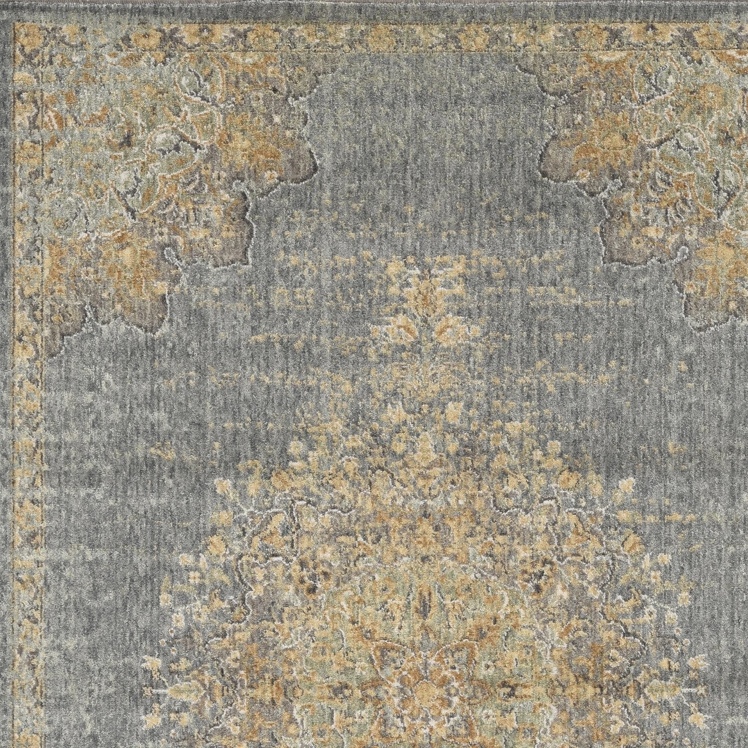 Deals ???? Gracewood Hollow Wool Vintage Medallian Oriental Area Rug Light Blue ???? 9 Deals ???? Gracewood Hollow Wool Vintage Medallian Oriental Area Rug Light Blue ???? - Image 7