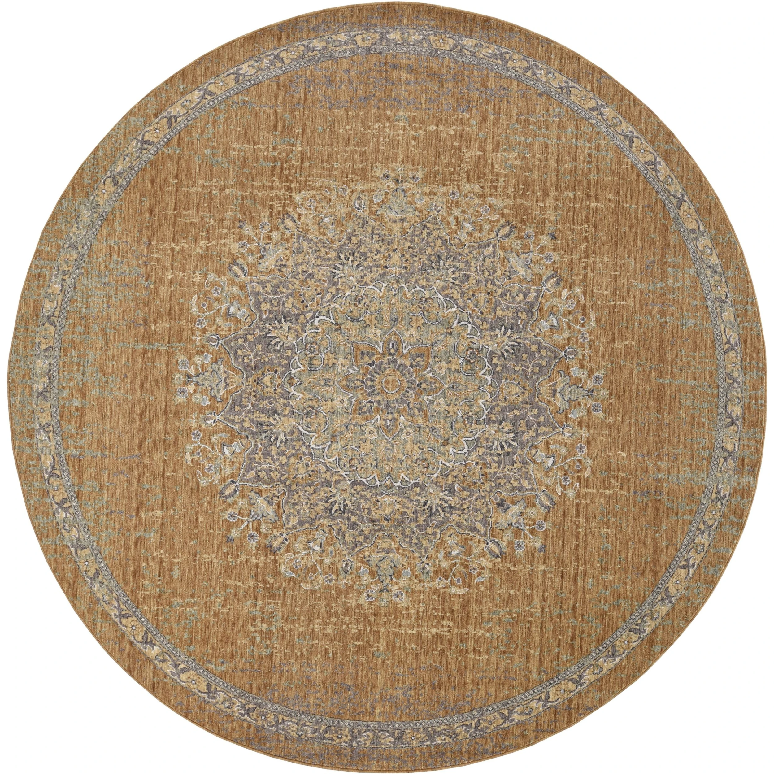 Deals ???? Gracewood Hollow Wool Vintage Medallian Oriental Area Rug Light Blue ???? 14 Deals ???? Gracewood Hollow Wool Vintage Medallian Oriental Area Rug Light Blue ???? - Image 12
