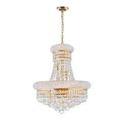 New ✔️ Gracewood Hollow Yavoucko 8-light Goldtone Crystal Chandelier ????