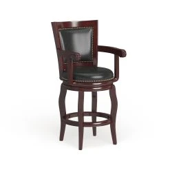Cheap ???? Gracewood Hollow Zane 29-inch Memory Swivel Bar Stool Brown/cherry ❤️