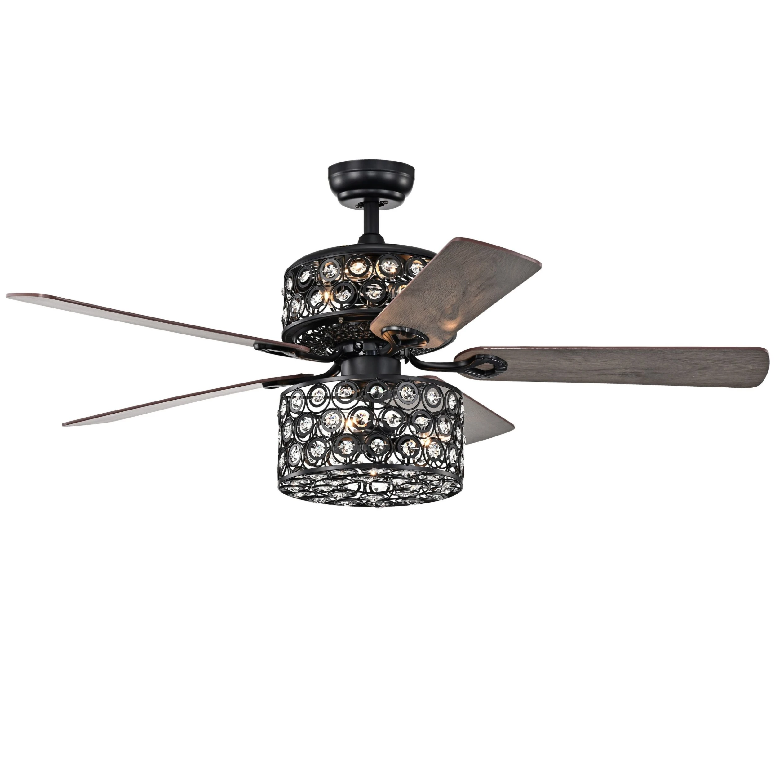 Brand new ???? Gracewood Hollow Iyer 52-inch Matte Black Ceiling Fan With Cutout Metal Drum Shade ???? 5 Brand new ???? Gracewood Hollow Iyer 52-inch Matte Black Ceiling Fan With Cutout Metal Drum Shade ???? - Image 3