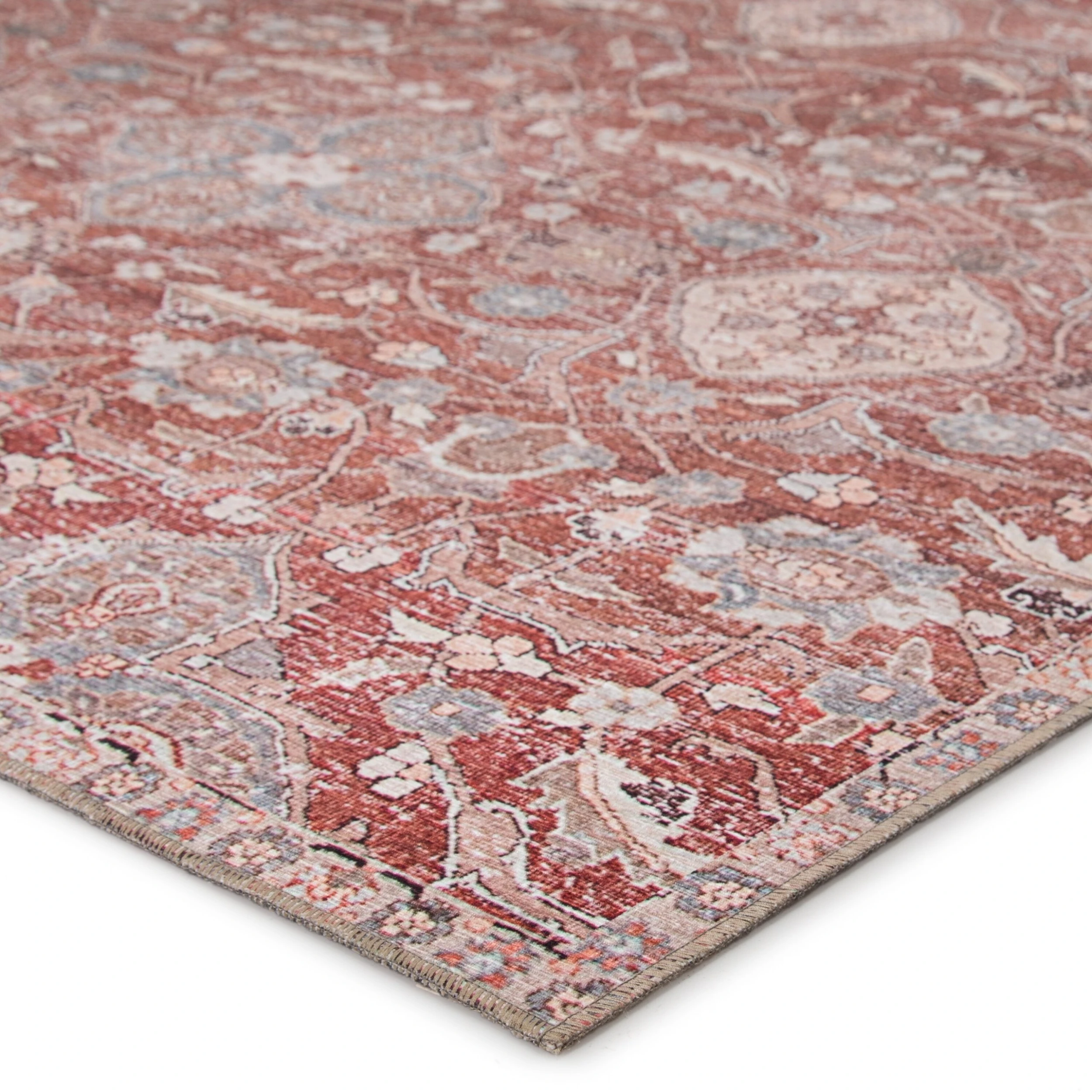 Coupon ⭐ Gracewood Hollow Collins Indoor/Outdoor Oriental Red/Grey Area Rug ???? 5 Coupon ⭐ Gracewood Hollow Collins Indoor/Outdoor Oriental Red/Grey Area Rug ???? - Image 3