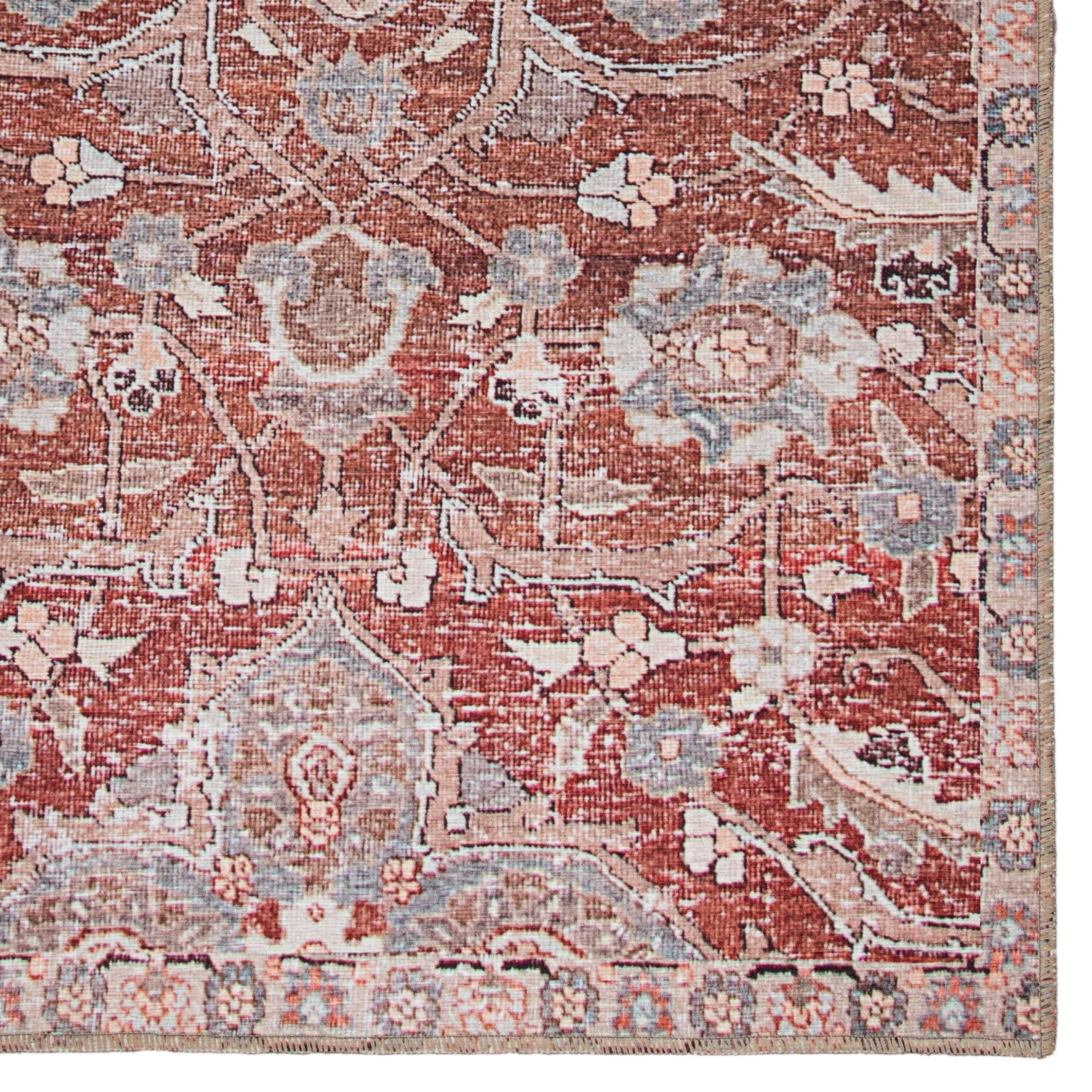 Coupon ⭐ Gracewood Hollow Collins Indoor/Outdoor Oriental Red/Grey Area Rug ???? 7 Coupon ⭐ Gracewood Hollow Collins Indoor/Outdoor Oriental Red/Grey Area Rug ???? - Image 5