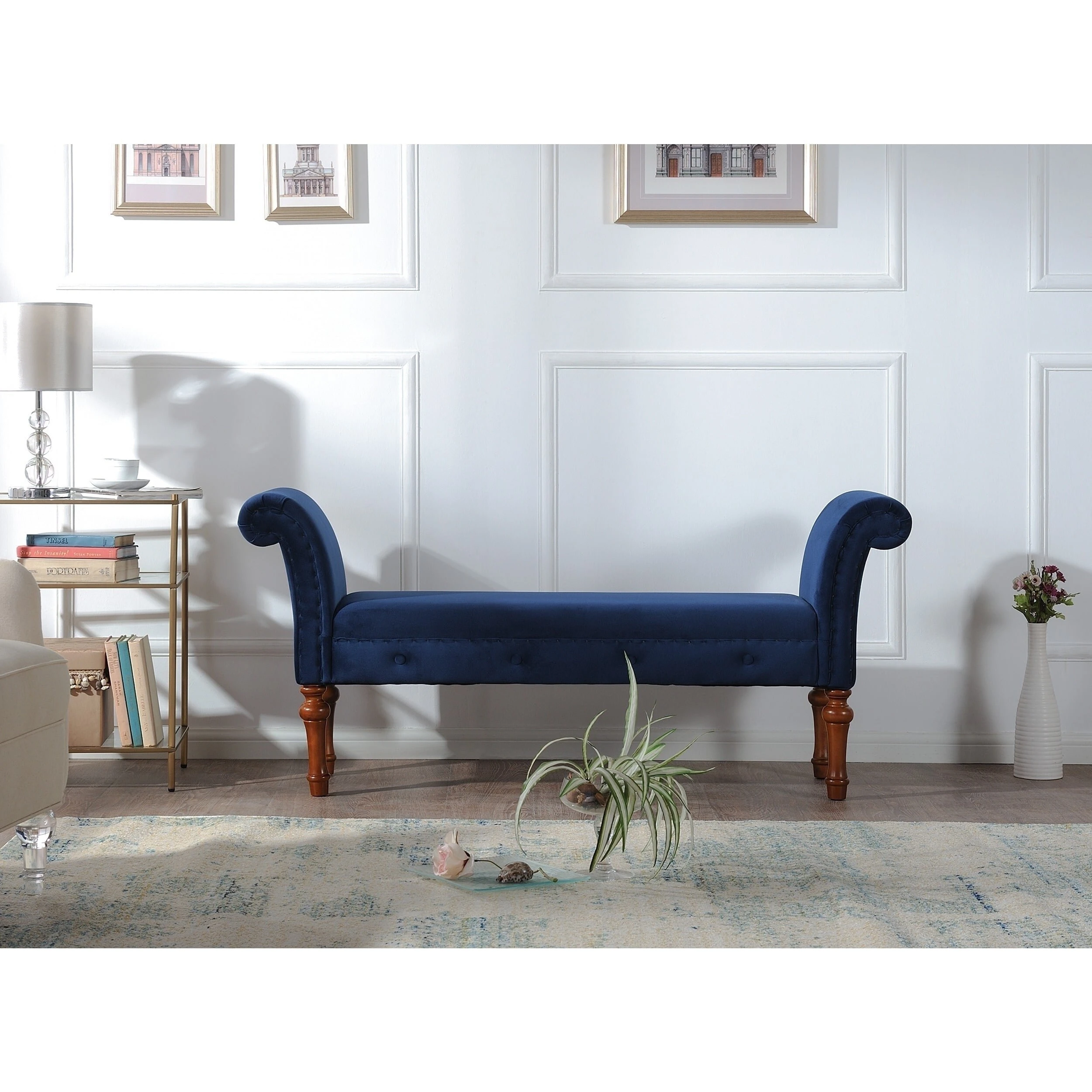 Promo ⌛ Gracewood Hollow Rungano Entryway Bench With Rolled Arms Estate Blue ❤️ 12 Promo ⌛ Gracewood Hollow Rungano Entryway Bench With Rolled Arms Estate Blue ❤️ - Image 10
