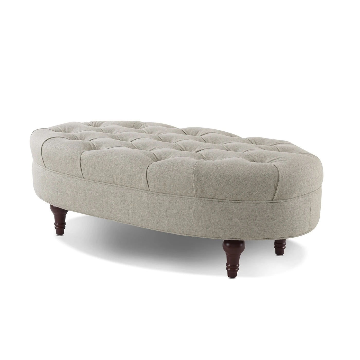 Outlet ???? Gracewood Hollow Larriva Tufted Oval Accent Bench Taupe ⌛ 11 Outlet ???? Gracewood Hollow Larriva Tufted Oval Accent Bench Taupe ⌛ - Image 9