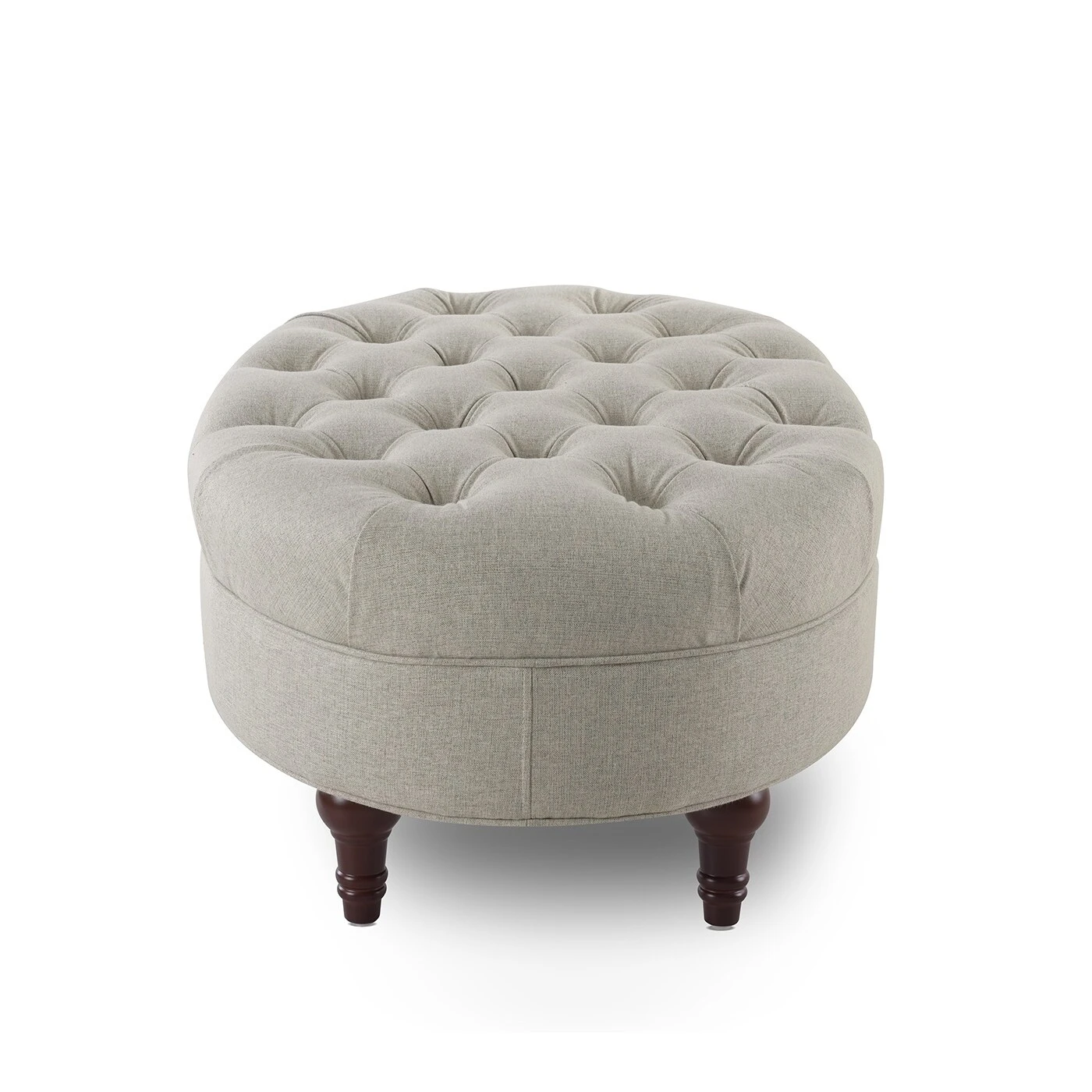 Outlet ???? Gracewood Hollow Larriva Tufted Oval Accent Bench Taupe ⌛ 13 Outlet ???? Gracewood Hollow Larriva Tufted Oval Accent Bench Taupe ⌛ - Image 11