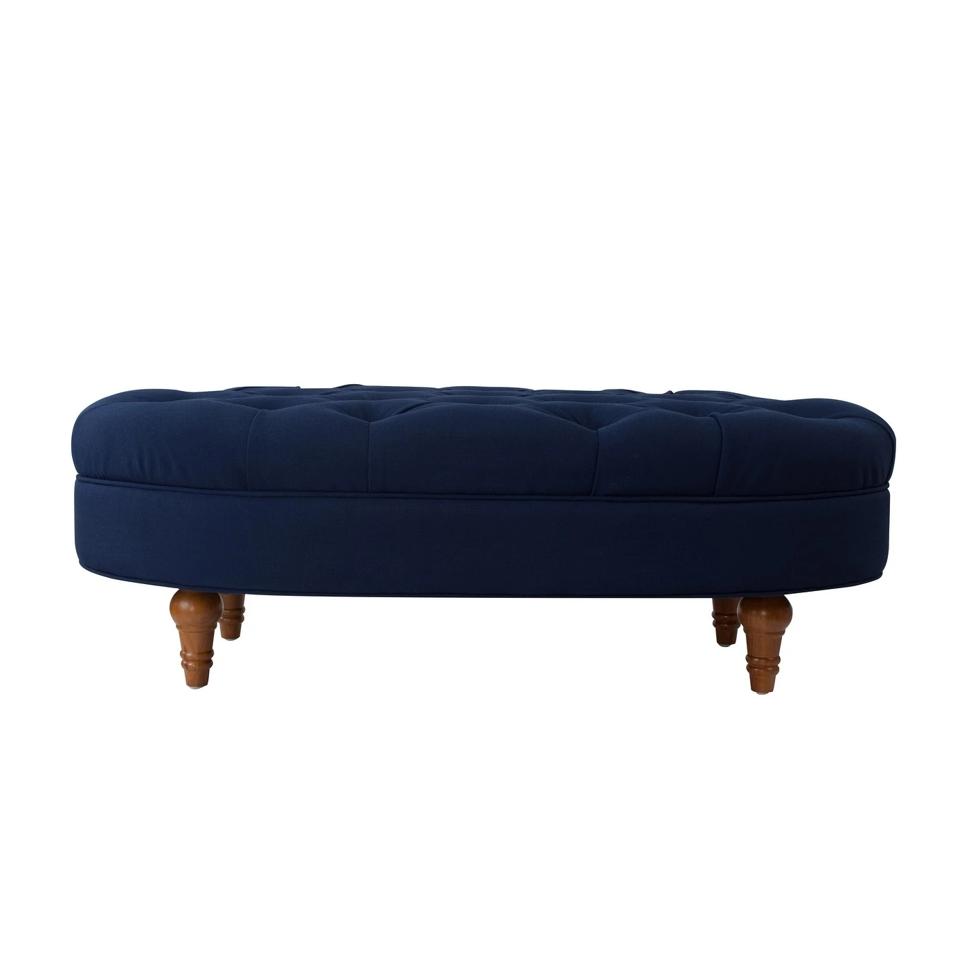 Outlet ???? Gracewood Hollow Larriva Tufted Oval Accent Bench Taupe ⌛ 4 Outlet ???? Gracewood Hollow Larriva Tufted Oval Accent Bench Taupe ⌛ - Image 2