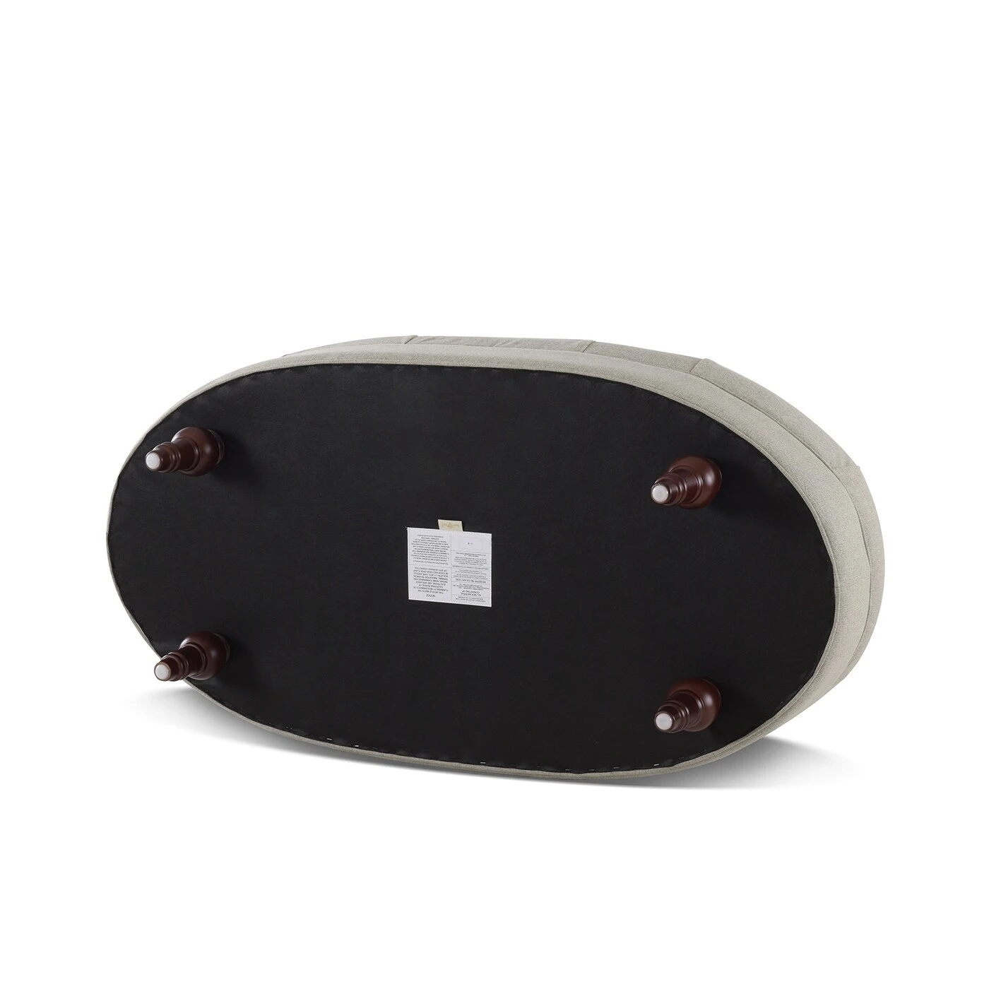 Outlet ???? Gracewood Hollow Larriva Tufted Oval Accent Bench Taupe ⌛ 14 Outlet ???? Gracewood Hollow Larriva Tufted Oval Accent Bench Taupe ⌛ - Image 12