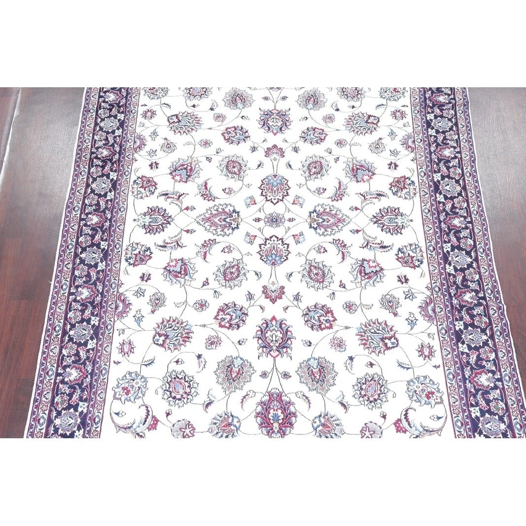 Best deal ???? Gracewood Hollow Hernandez Hand-knotted Floral Wool And Silk Persian Area Rug - 10'10" X 8'0" ???? 5 Best deal ???? Gracewood Hollow Hernandez Hand-knotted Floral Wool And Silk Persian Area Rug - 10'10" X 8'0" ???? - Image 3