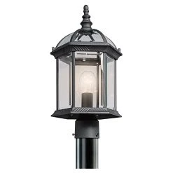 Best Pirce ???? Gracewood Hollow Lleshanaku 1-light Black Outdoor Post Lantern ????