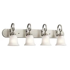 Discount ❤️ Gracewood Hollow Feraoun Collection 4-light Brushed Nickel Bath/Vanity Light ????