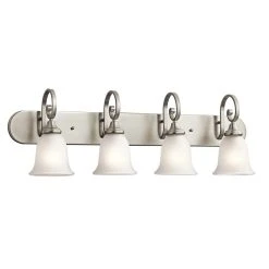 Buy ???? Gracewood Hollow Feraoun Collection 4-light Brushed Nickel LED Bath/Vanity Light ⌛
