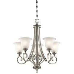 Brand new ✔️ Gracewood Hollow Feraoun Collection 5-light Brushed Nickel LED Chandelier ????