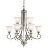 Wholesale ???? Gracewood Hollow Feraoun 9-light Brushed Nickel Chandelier ???? 1 Wholesale ???? Gracewood Hollow Feraoun 9-light Brushed Nickel Chandelier ???? -Gracewood Hollow shop Kichler Lighting Monroe Collection 9 light 2 tier Brushed Nickel Chandelier 21b4526b ac6a 4144 afeb a0475ec68bc7