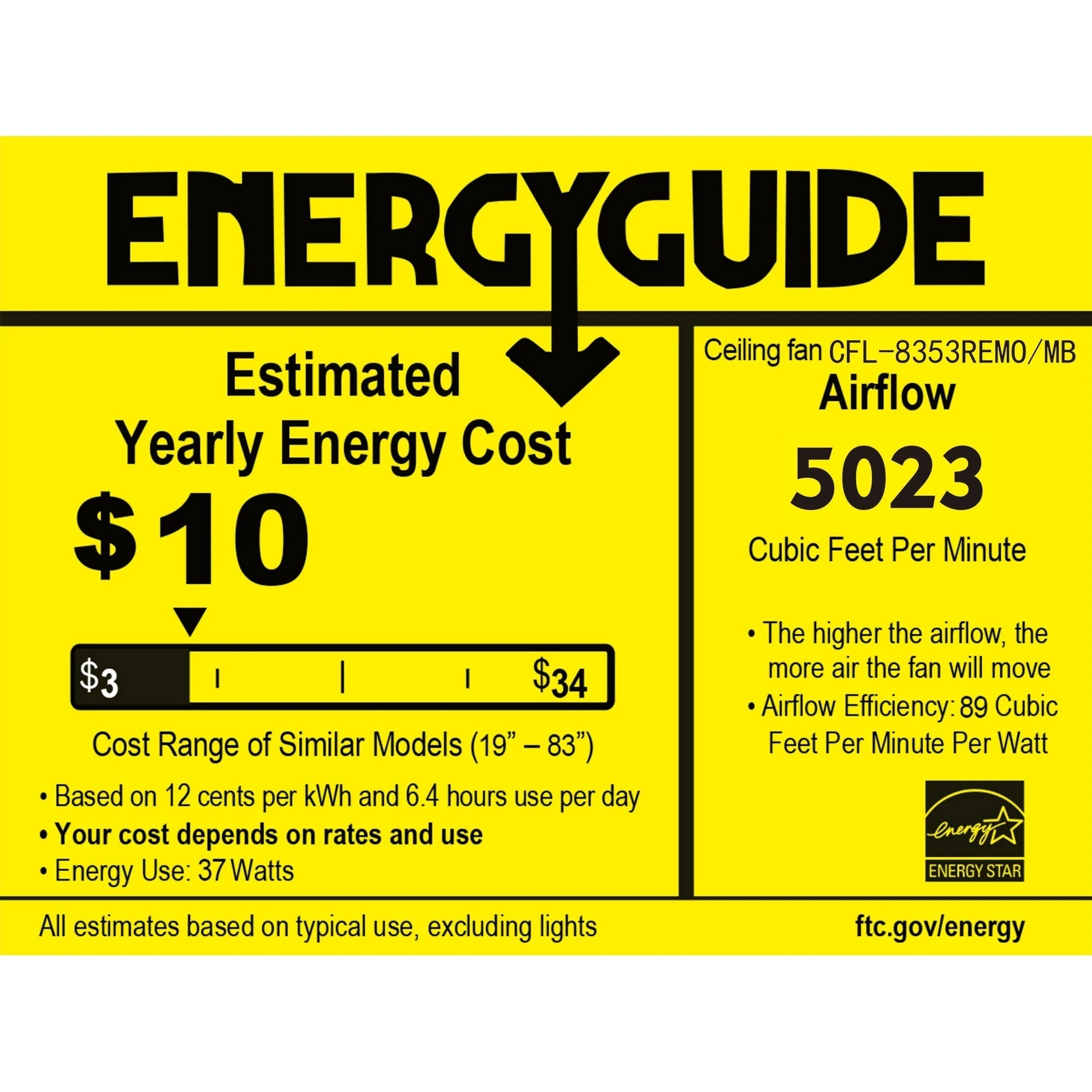 New ???? Gracewood Hollow Kadohata 52-inch Matte Black Ceiling Fan With Crystal Bowl Shade ???? 8 New ???? Gracewood Hollow Kadohata 52-inch Matte Black Ceiling Fan With Crystal Bowl Shade ???? - Image 6
