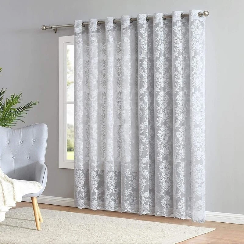 Flash Sale ???? Gracewood Hollow Kulenovic Knitted Lace Medallion Curtain With Scalloped Bottom White ???? 14 Flash Sale ???? Gracewood Hollow Kulenovic Knitted Lace Medallion Curtain With Scalloped Bottom White ???? - Image 12