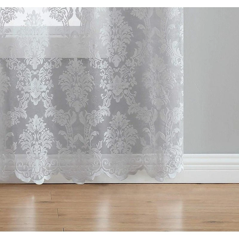 Flash Sale ???? Gracewood Hollow Kulenovic Knitted Lace Medallion Curtain With Scalloped Bottom White ???? 9 Flash Sale ???? Gracewood Hollow Kulenovic Knitted Lace Medallion Curtain With Scalloped Bottom White ???? - Image 7
