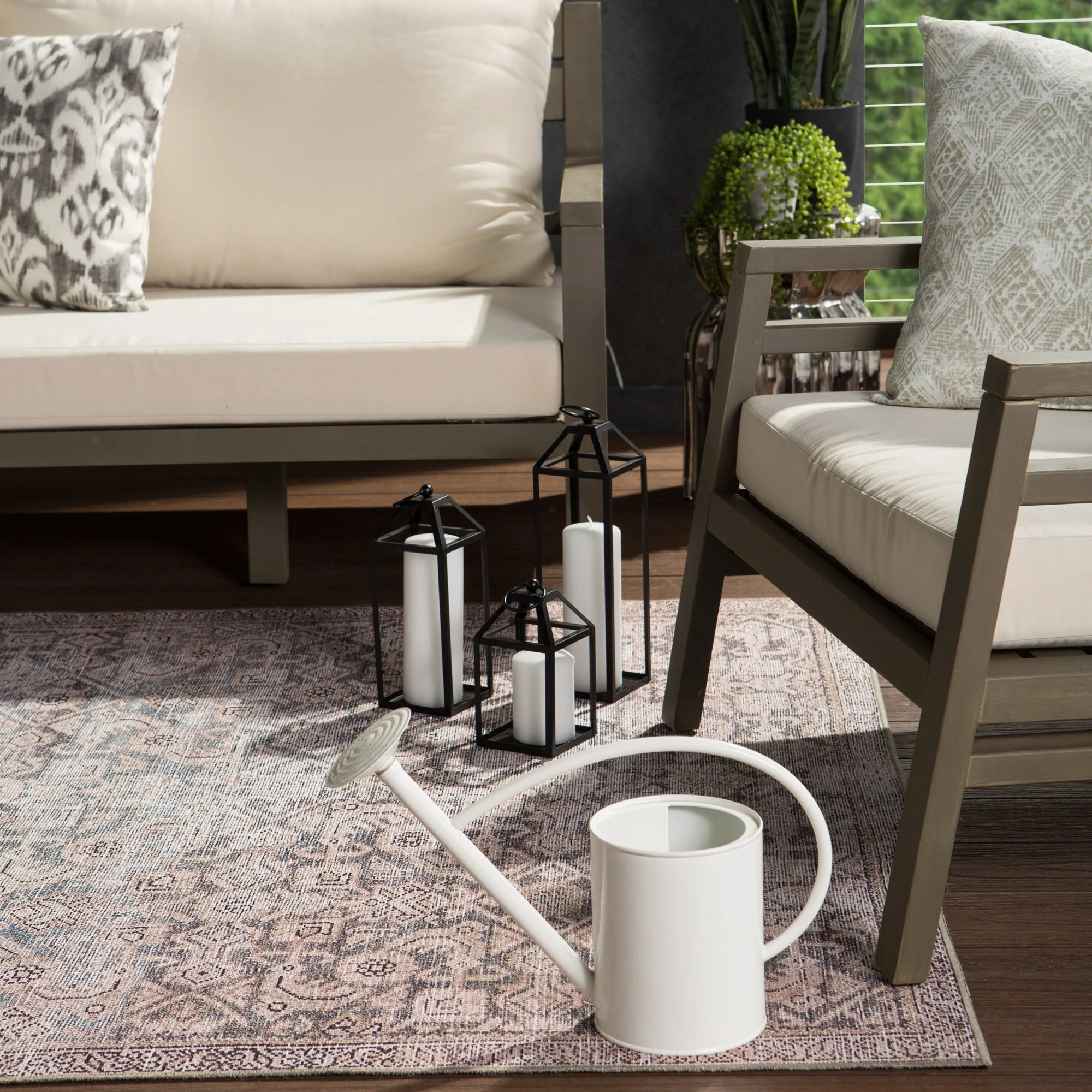 Budget ✨ Gracewood Hollow Dabydeen Indoor/Outdoor Trellis Peach And Blue Area Rug ✨ 5 Budget ✨ Gracewood Hollow Dabydeen Indoor/Outdoor Trellis Peach And Blue Area Rug ✨ - Image 3