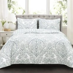 Budget ???? Gracewood Hollow Winchester Damask 3-piece Quilt Set Navy ???? 22 Budget ???? Gracewood Hollow Winchester Damask 3-piece Quilt Set Navy ???? -Gracewood Hollow shop Lush Decor Aubree 3 piece Quilt Set 7c45f97f f802 45c9 a317 a0beff1cd392