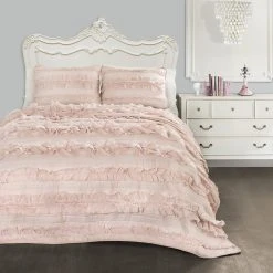 Promo ???? Gracewood Hollow Chitepo 3-piece Quilt Set Pink ???? -Gracewood Hollow shop Lush Decor Belle 3 piece Quilt Set ee5615b6 173e 4c10 8c71 7356251cb118