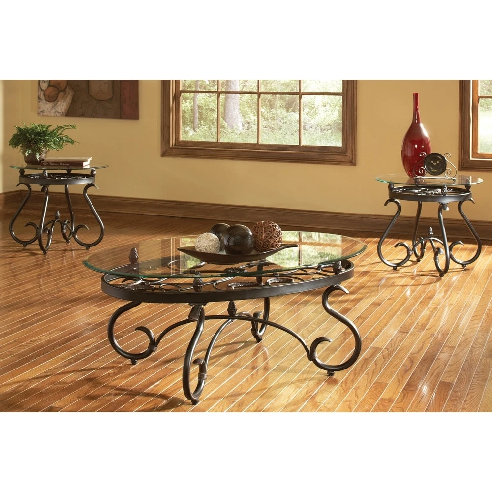 Deals ???? Gracewood Hollow Fishta Antique Brass Metal/ Glass 3-piece Table Set ???? 3 Deals ???? Gracewood Hollow Fishta Antique Brass Metal/ Glass 3-piece Table Set ????