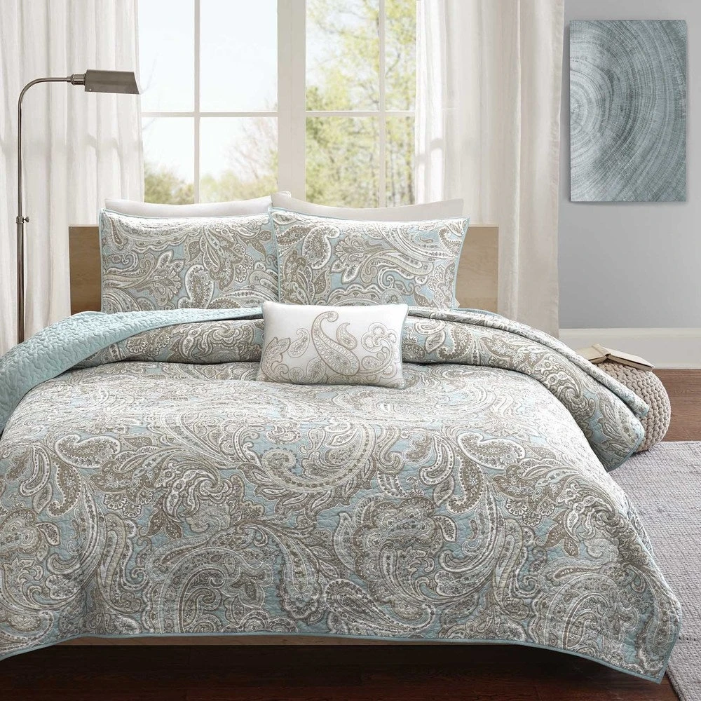 Cheapest ???? Gracewood Hollow Rio 4-piece Cotton Coverlet Set Blue ???? 7 Cheapest ???? Gracewood Hollow Rio 4-piece Cotton Coverlet Set Blue ???? - Image 5