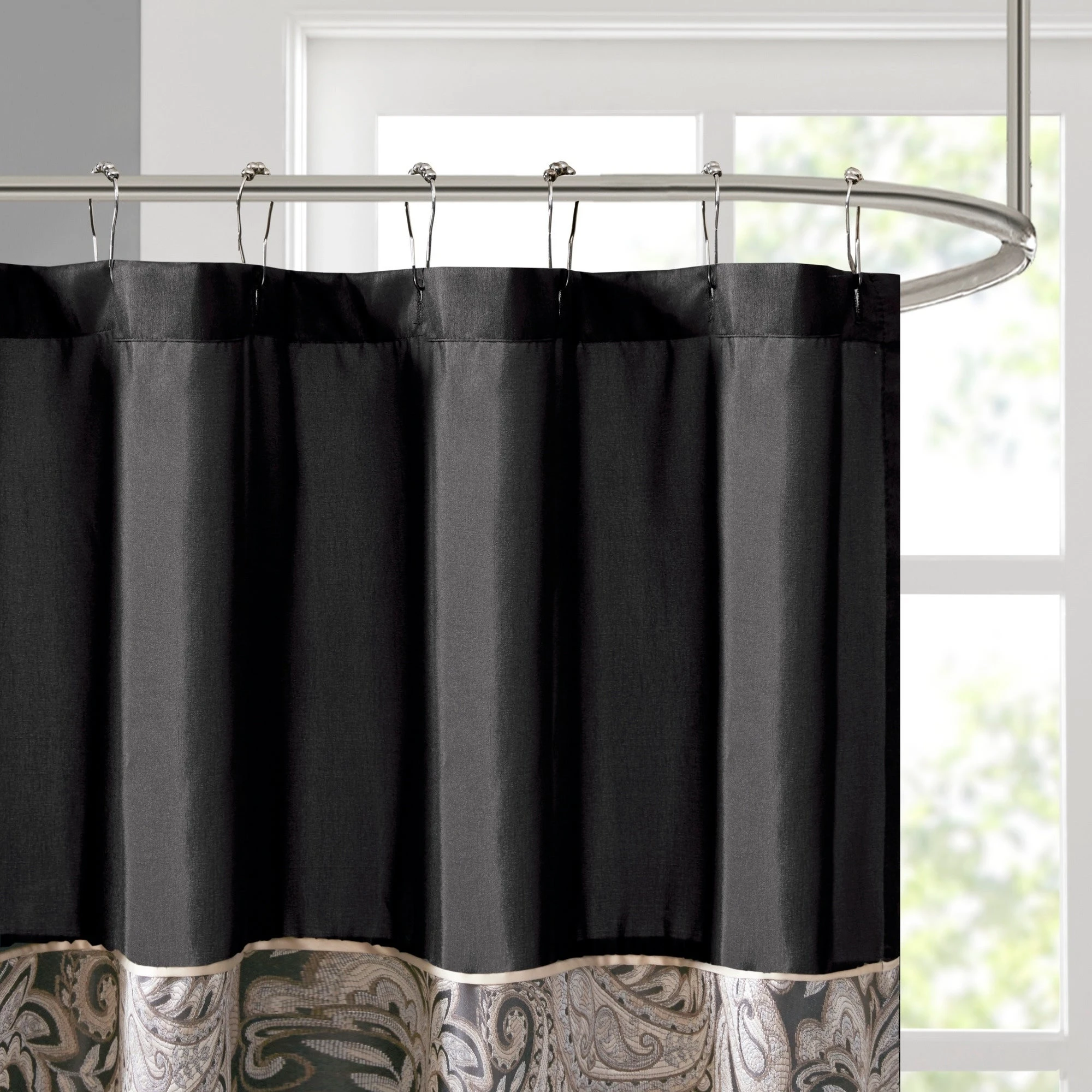 Budget ✔️ Gracewood Hollow Abley Shower Curtain Black ⭐ 4 Budget ✔️ Gracewood Hollow Abley Shower Curtain Black ⭐ - Image 3