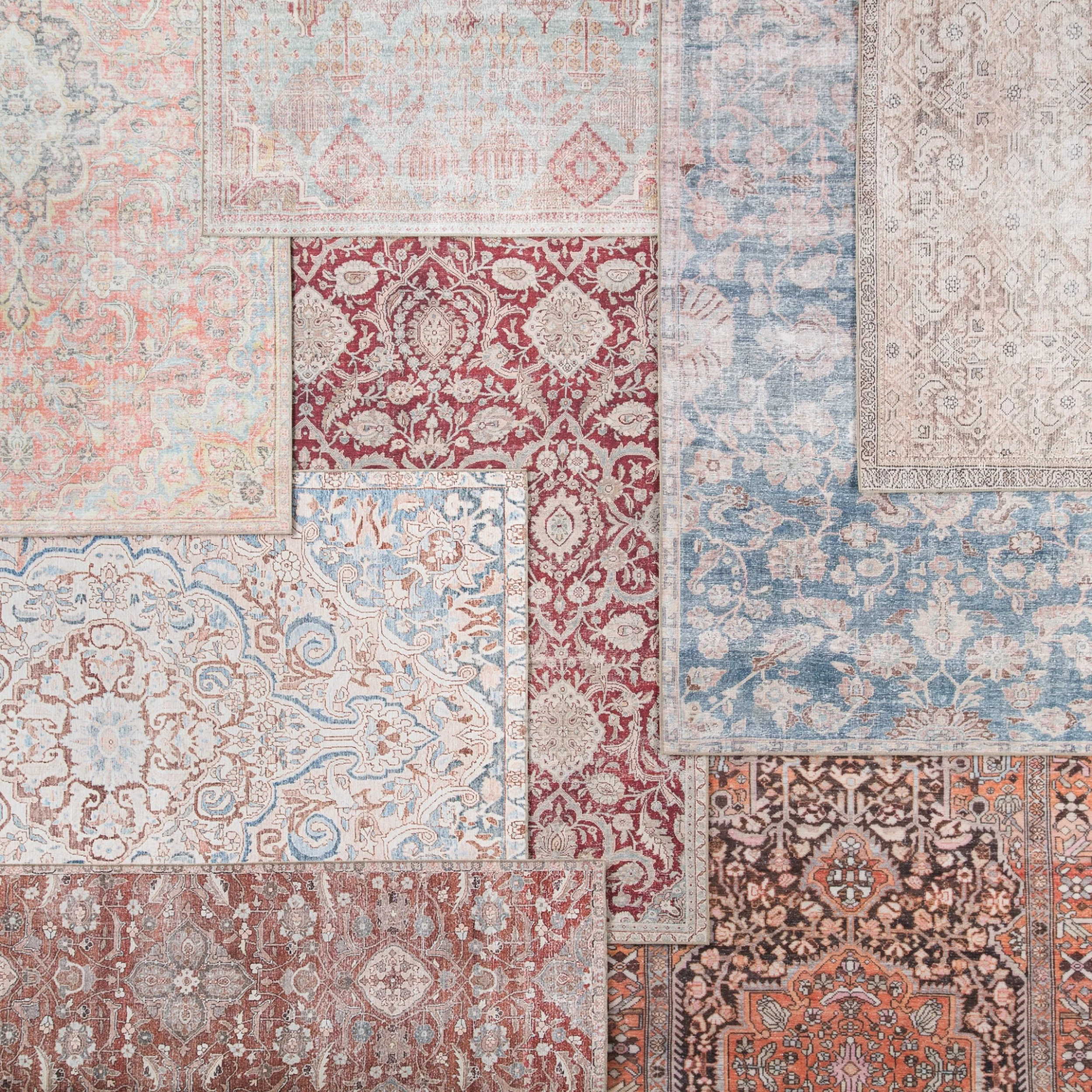 Hot Sale ???? Gracewood Hollow Dadzie Indoor/Outdoor Blue And Light Pink Medallion Area Rug ⭐ 4 Hot Sale ???? Gracewood Hollow Dadzie Indoor/Outdoor Blue And Light Pink Medallion Area Rug ⭐ - Image 2