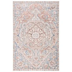 Hot Sale ???? Gracewood Hollow Dadzie Indoor/Outdoor Blue And Light Pink Medallion Area Rug ⭐ 11 Hot Sale ???? Gracewood Hollow Dadzie Indoor/Outdoor Blue And Light Pink Medallion Area Rug ⭐ -Gracewood Hollow shop Margite Indoor Outdoor Medallion Blue Light Pink Area Rug 2