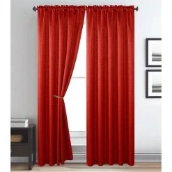 Flash Sale ⌛ Gracewood Hollow Brahmabhatt Rod Pocket Single Window Panel Burgundy ???? 13 Flash Sale ⌛ Gracewood Hollow Brahmabhatt Rod Pocket Single Window Panel Burgundy ???? -Gracewood Hollow shop Melanie Luxury Rod Pocket Single Window Panel 55 x 84 2a55f84d e372 4dcf a899 651629c37f00