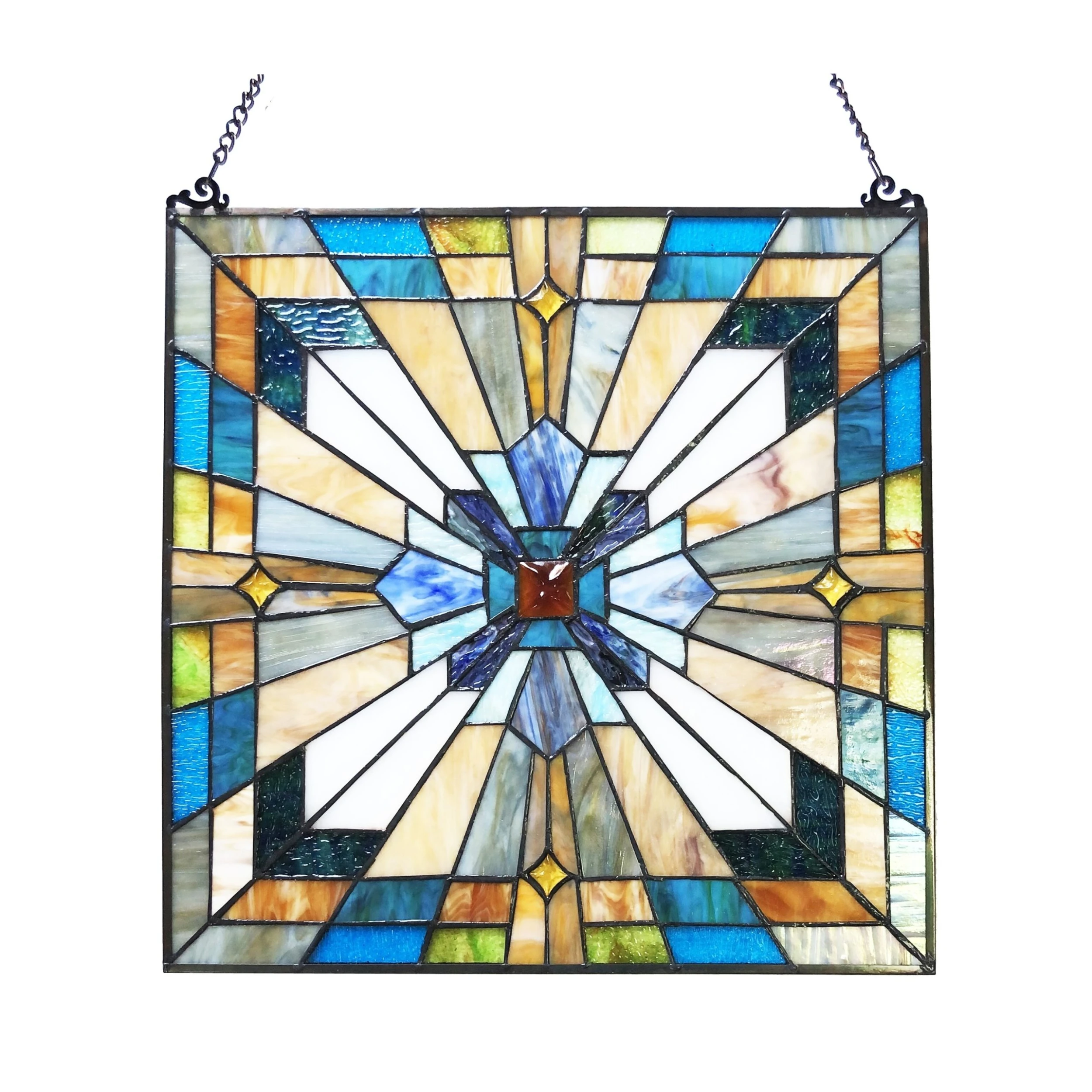 Discount ???? Gracewood Hollow Cao Mission-style Glass Window Panel/Suncatcher ⌛ 5 Discount ???? Gracewood Hollow Cao Mission-style Glass Window Panel/Suncatcher ⌛ - Image 3