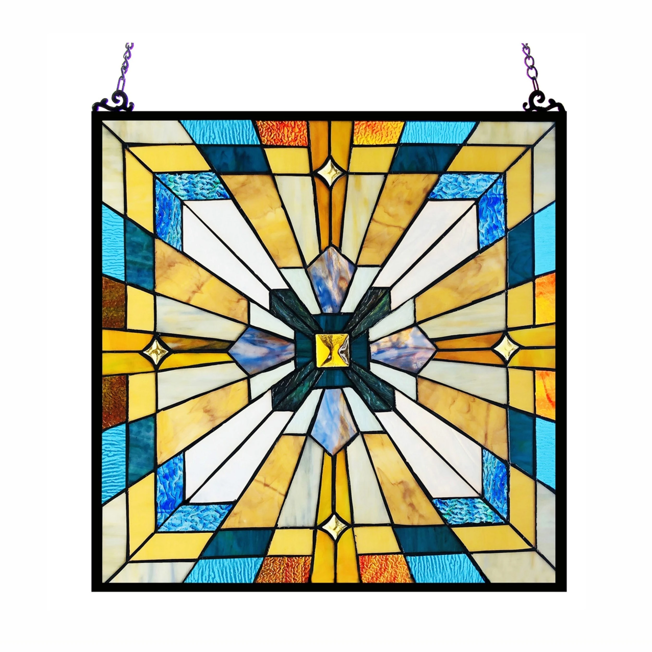 Discount ???? Gracewood Hollow Cao Mission-style Glass Window Panel/Suncatcher ⌛ 4 Discount ???? Gracewood Hollow Cao Mission-style Glass Window Panel/Suncatcher ⌛ - Image 2