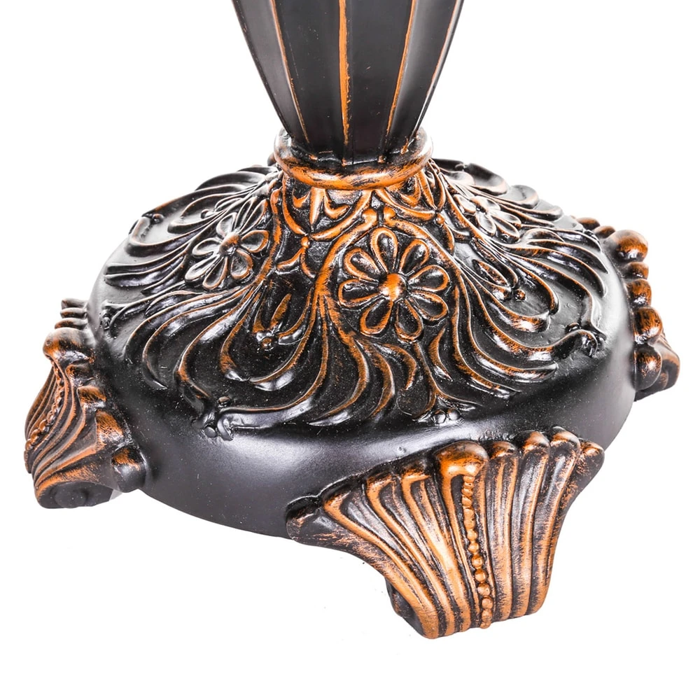 Flash Sale ???? Gracewood Hollow Lachmet Multicolored Stained Glass Table Lamp (27.5 In.) - 17"L X 17"W X 27.5"H ???? 9 Flash Sale ???? Gracewood Hollow Lachmet Multicolored Stained Glass Table Lamp (27.5 In.) - 17"L X 17"W X 27.5"H ???? - Image 7