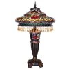 Flash Sale ???? Gracewood Hollow Lachmet Multicolored Stained Glass Table Lamp (27.5 In.) - 17"L X 17"W X 27.5"H ???? -Gracewood Hollow shop Multicolor Stained Glass and Resin 27.5 inch High Parisian Double lit Table Lamp 8213358c 39bf 4a52 b879 2b5a6bda867c 1000